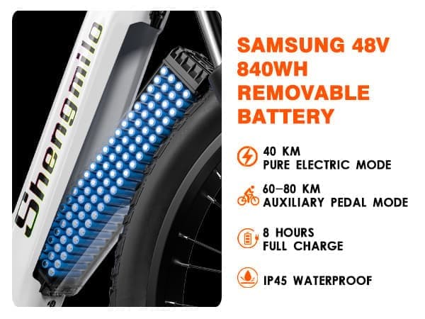 Sähköpyörä Shengmilo MX06 1000W moottori 17,5Ah Samsung akku 42km/h sähköinen maastopyörä 90KM kestävyys sähköinen kaupunkipyörä