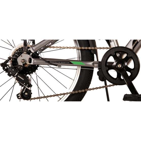 Volare - Barncykel - Cross 20 Tum Mörk Grå - 6 Växlar