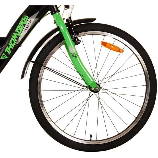 Volare - Børnecykel - Thombike 24 Tommer Grøn - Dobbelte håndbremser