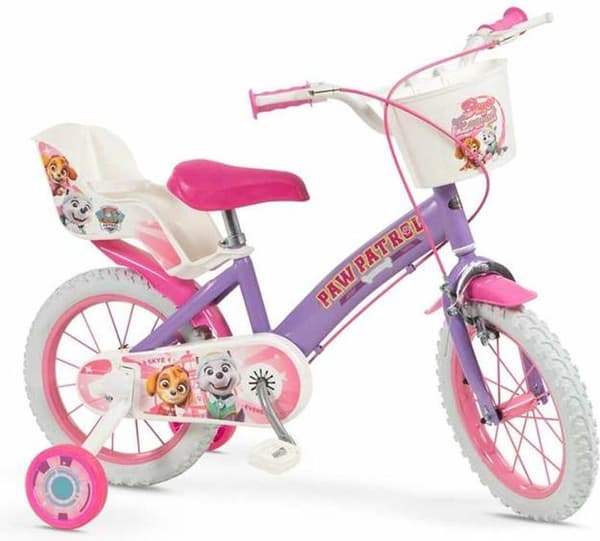 Barncykel 14" Paw Patrol Lila 1480 Girl TOIMSA