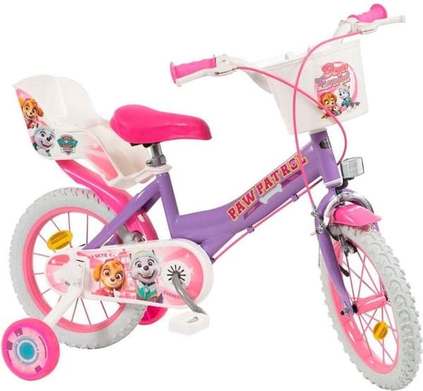Barncykel 14" Paw Patrol Lila 1480 Girl TOIMSA