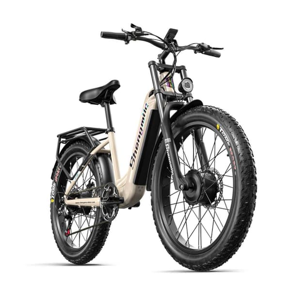 Shengmilo S700 elcykel 2000W elcykel 48V 17.5ah batteri Shimano 7-växlad elcykel 26 tums elcykel med tjocka däck