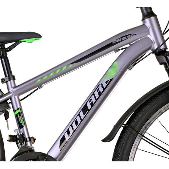 Volare - Børnecykel - Cross 24 Tommer Mørkegrå - 18 Gears