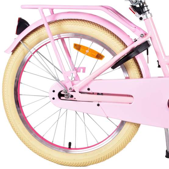 Volare - børnecykel - fremragende 20 tommer lyserød - fodbremse med baggageholder foran