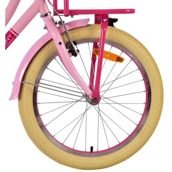 Volare - børnecykel - fremragende 20 tommer lyserød - fodbremse med baggageholder foran