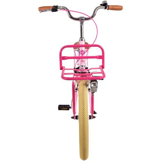 Volare - børnecykel - fremragende 20 tommer lyserød - fodbremse med baggageholder foran