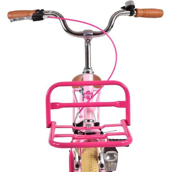 Volare - børnecykel - fremragende 20 tommer lyserød - fodbremse med baggageholder foran