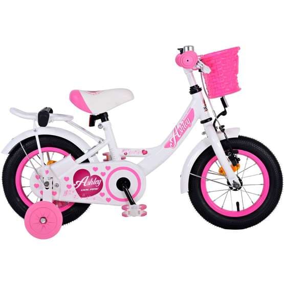Volare - børnecykel - Ashley 12 tommer hvid - fodbremse