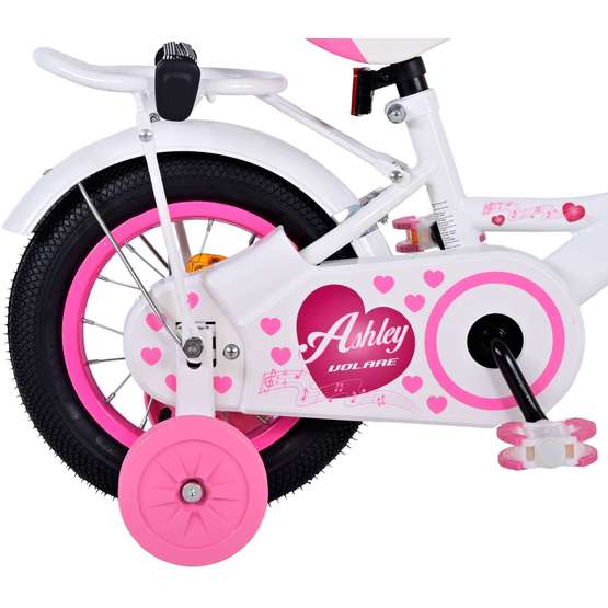 Volare - børnecykel - Ashley 12 tommer hvid - fodbremse