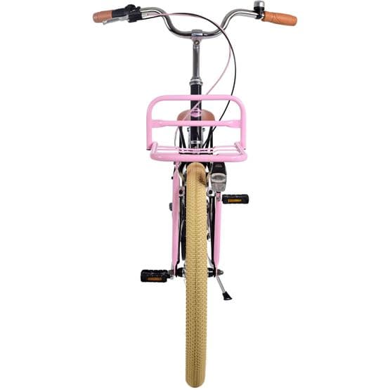 Volare - børnecykel - fremragende 24 tommer sort - Nexus 3 med bagagebærer foran