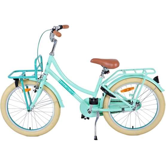 Volare - børnecykel - fremragende 20 tommer grøn - fodbremse med baggageholder foran