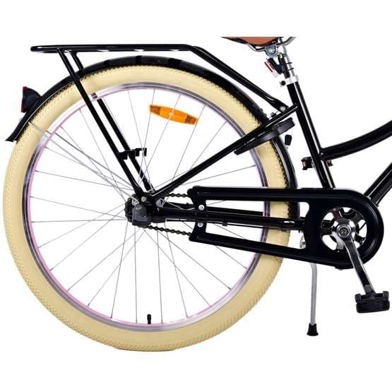 Volare - børnecykel - fremragende 26 tommer sort - Nexus 3 med bagagebærer foran
