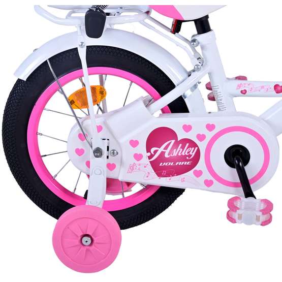 Volare - Børnecykel - Ashley 14 Tommer Hvid - Fodbremse