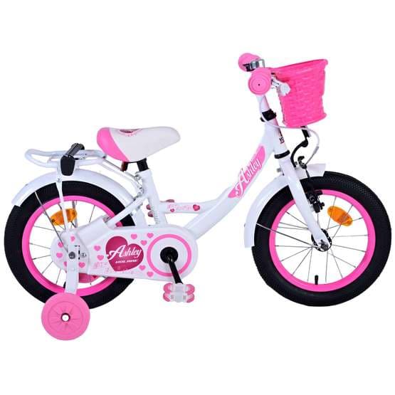 Volare - Børnecykel - Ashley 14 Tommer Hvid - Fodbremse