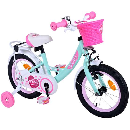 Volare - børnecykel - Ashley 14 tommer grøn - fodbremse