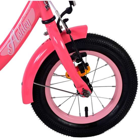 Volare - Barncykel - Ashley 12 Tum Mörk Rosa - Fotbroms