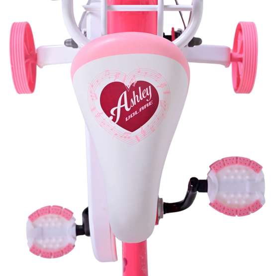 Volare - Barncykel - Ashley 12 Tum Mörk Rosa - Fotbroms
