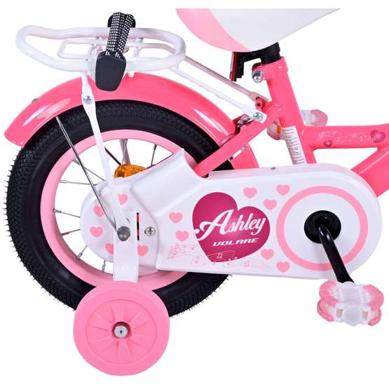 Volare - Barncykel - Ashley 12 Tum Mörk Rosa - Fotbroms