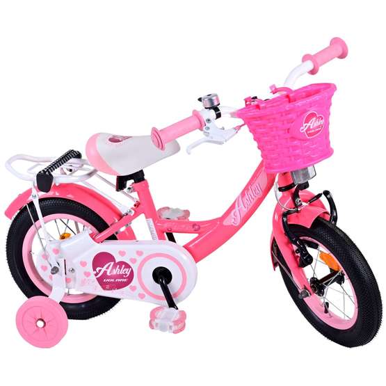 Volare - Barncykel - Ashley 12 Tum Mörk Rosa - Fotbroms