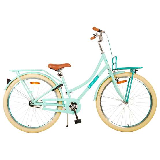 Volare - børnecykel - fremragende 26 tommer grøn - fodbremse med bagagebærer foran