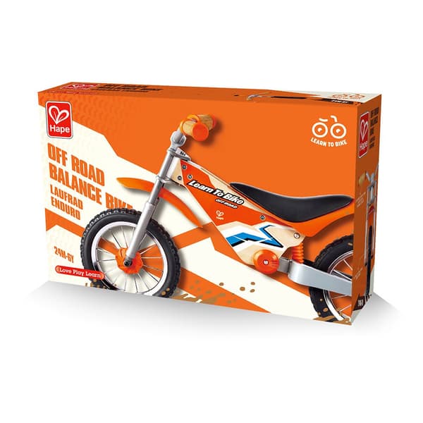 Hape Off-road Cykel Balance Orange  Dreng