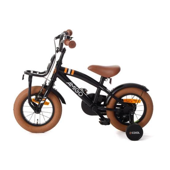 Amigo - Barncykel - 2Cool 12 Tum 21 Cm Fotbroms Svart