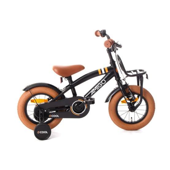 Amigo - Barncykel - 2Cool 12 Tum 21 Cm Fotbroms Svart