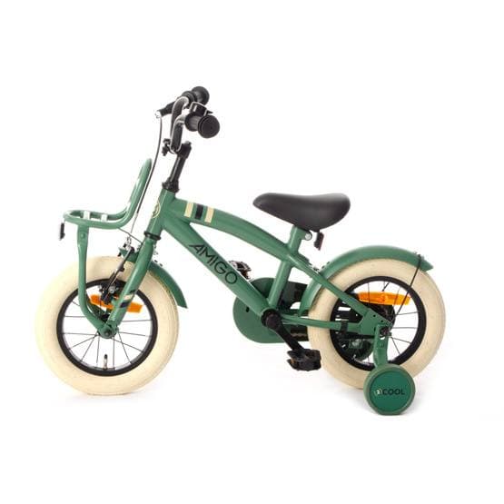 Amigo - Barncykel - 2Cool 12 Tum 21 Cm Fotbroms Grön