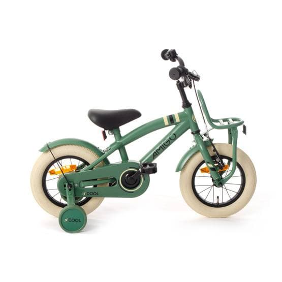 Amigo - Barncykel - 2Cool 12 Tum 21 Cm Fotbroms Grön