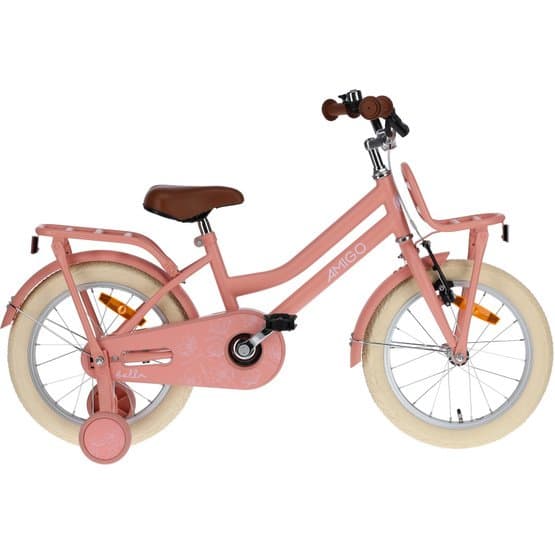Amigo - Barncykel - Bella 16 Tum 26 Cm Fotbroms Salmon
