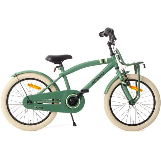 Amigo - Barncykel - 2Cool 18 Tum 28,5 Cm Fotbroms Grön