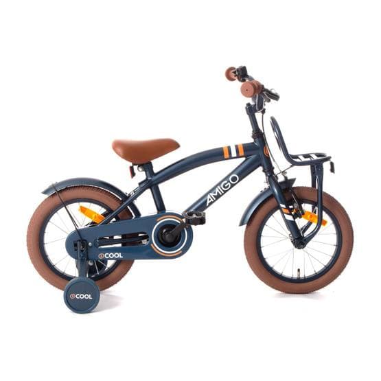 Amigo - Barncykel - 2Cool 14 Tum 24 Cm Fotbroms Blå