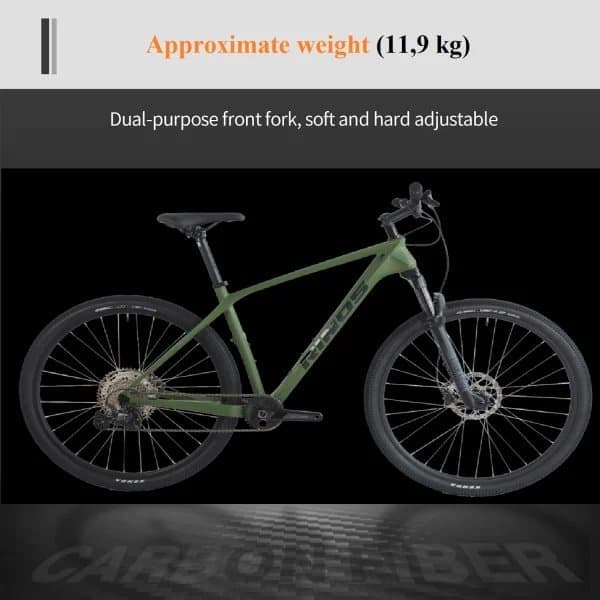 RINOS Gaia2.0 Carbon MTB Shimano Deore 12 gear Rockshox 19 inch ramme