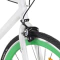 Miniatyrbild 4 av 10: vidaXL Fixed gear cykel vit och grön 700c 51 cm
