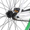 Miniatyrbild 8 av 10: vidaXL Fixed gear cykel vit och grön 700c 51 cm