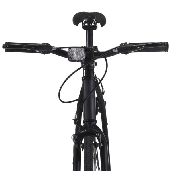 vidaXL Fixed gear cykel svart och blå 700c 51 cm