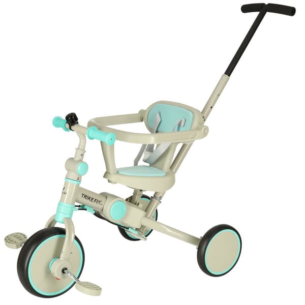 TRIKE FIX V4 trehjuling, blå och grå, med visir