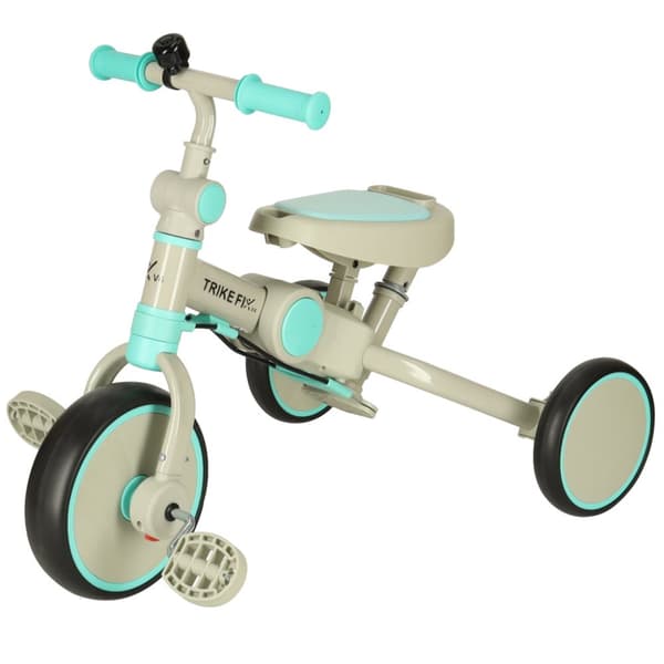 TRIKE FIX V4 trehjuling, blå och grå, med visir