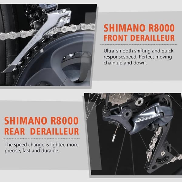 RINOS hiilikuitupyörä 700C Shimano Ultegra R8000 22-vaihteinen Odin5.0