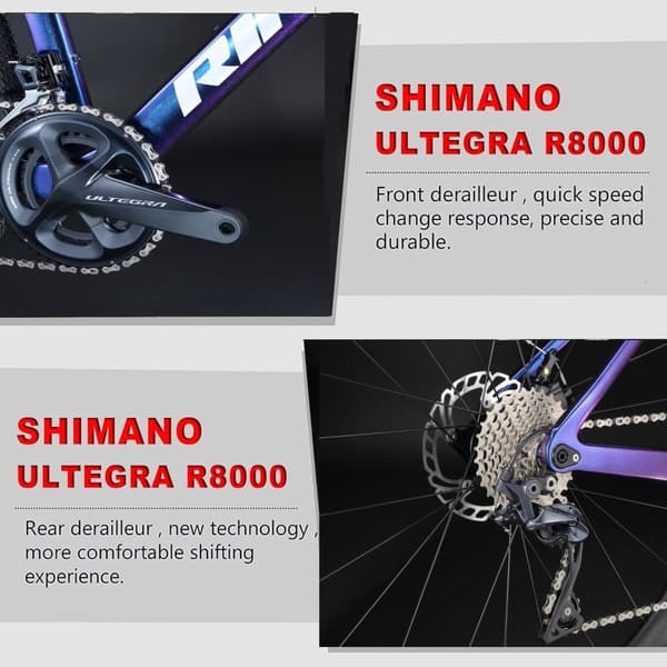 RINOS hiilikuitupyörä 700C Shimano Ultegra R8000 22-vaihteinen Odin5.0