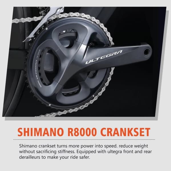 RINOS hiilikuitupyörä 700C Shimano Ultegra R8000 22-vaihteinen Odin5.0