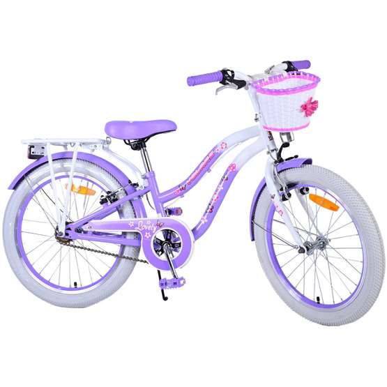 Volare - Barncykel - Lovely 20 Tum Lila - Dubbla Handbromsar