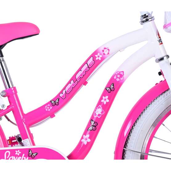 Volare - Barncykel - Lovely 20 Tum Rosa - Dubbla Handbromsar