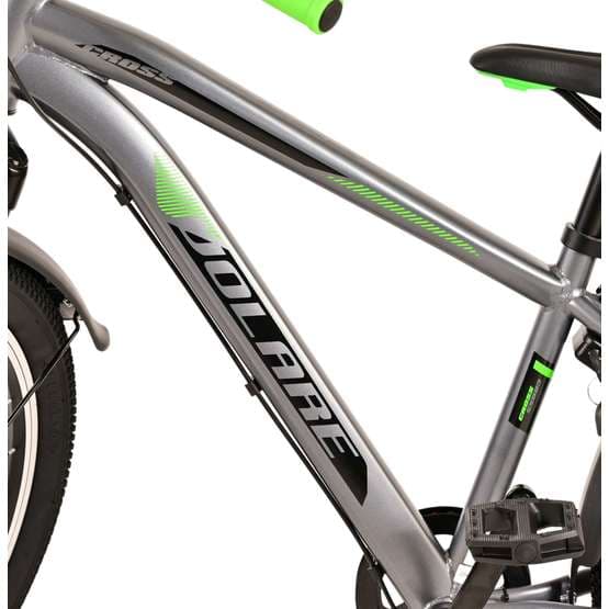 Barncykel Volare - Cross 24 Tum Mørkegrå - Nexus 3