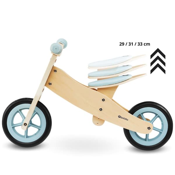 HyperMotion puinen kolmipyörä vauvalle 18 m+, PERCY 2-in-1 lasten maastopyörä, pyörät pienille lapsille, poikatytölle 2 vuotta, säädettävä istuin