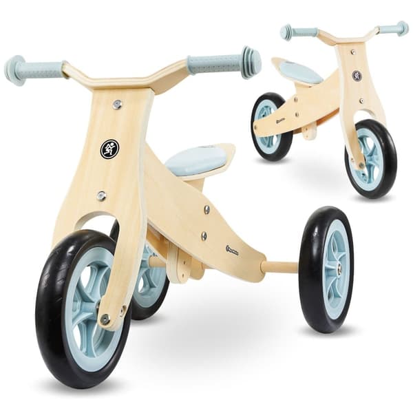 HyperMotion puinen kolmipyörä vauvalle 18 m+, PERCY 2-in-1 lasten maastopyörä, pyörät pienille lapsille, poikatytölle 2 vuotta, säädettävä istuin
