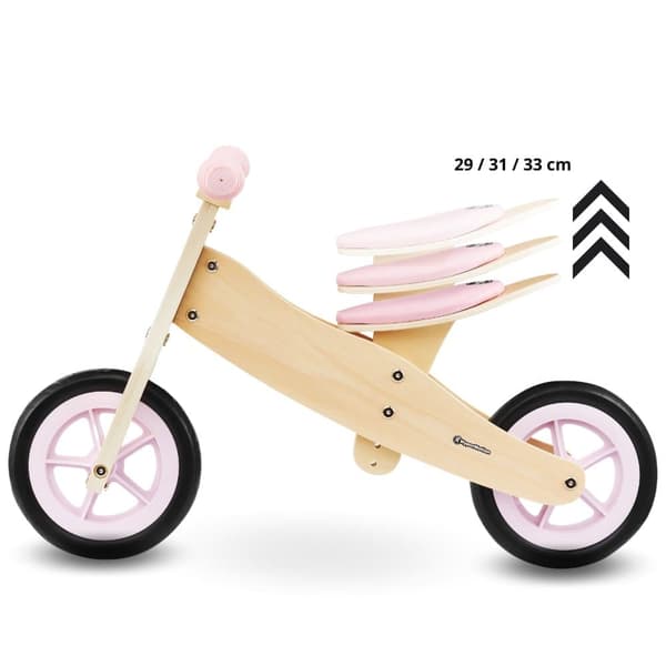 HyperMotion puinen kolmipyörä vauvalle 18 m+, PERCY 2-in-1 lasten maastopyörä, pyörät pienille lapsille, poikatytölle 2 vuotta, säädettävä istuin
