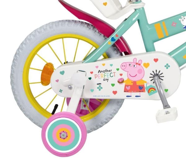 Barncykel 14" Peppa Pig grön 1498