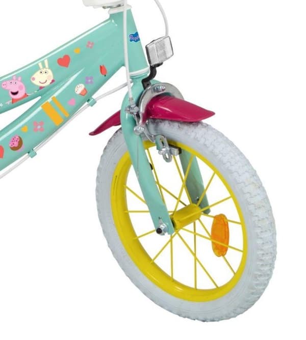 Barncykel 14" Peppa Pig grön 1498