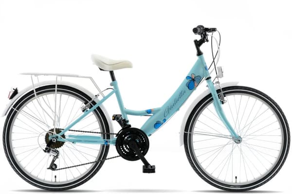 Barncykel 9-12 år Kands Giulietta 130-165 cm 24" hjul, Blå